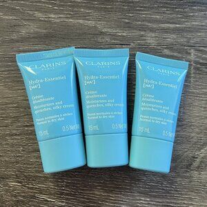 3x Clarins Hydra Essentiel Moisturizer and Quenches, Silky Cream 15ml*3